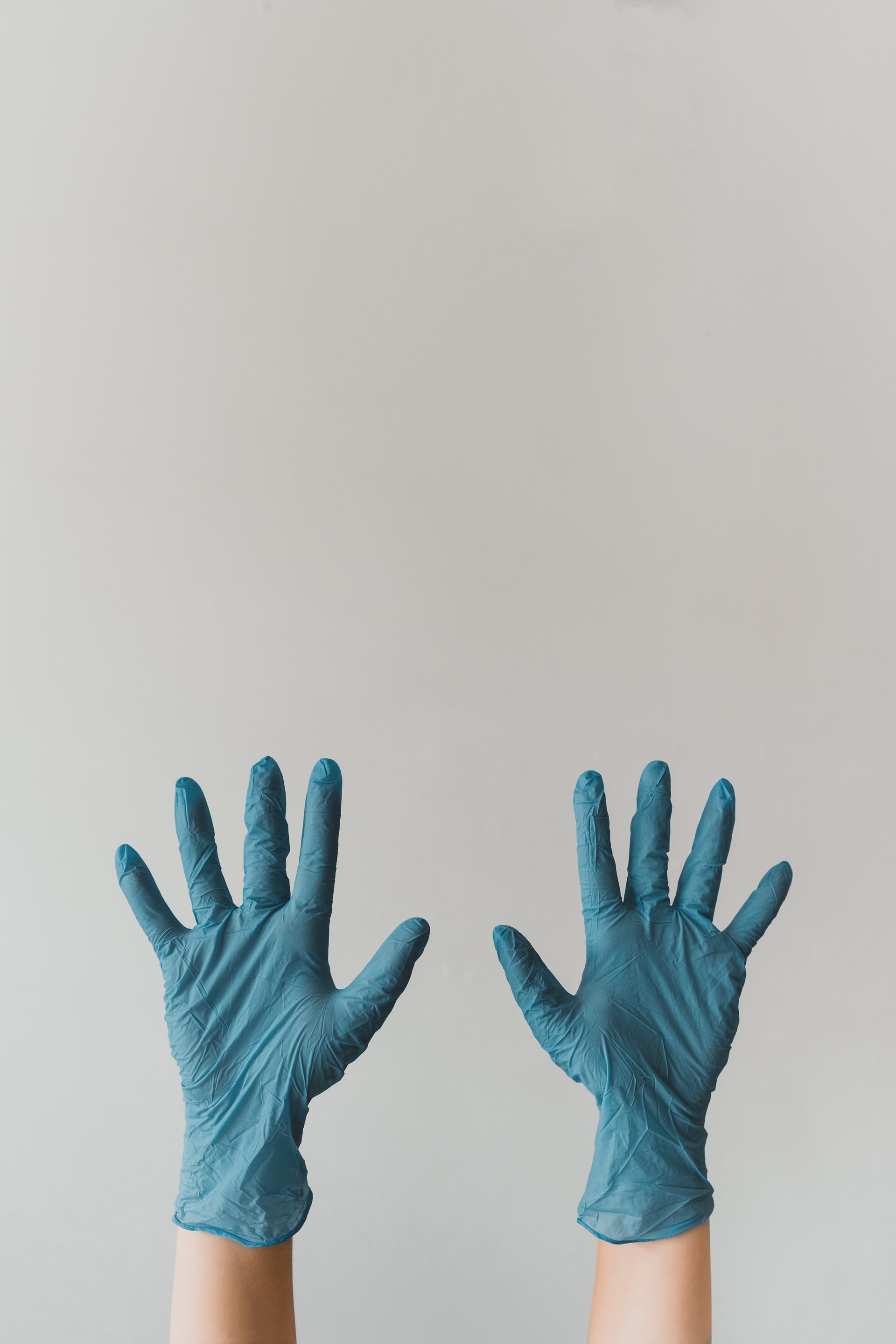 Hands with gloves